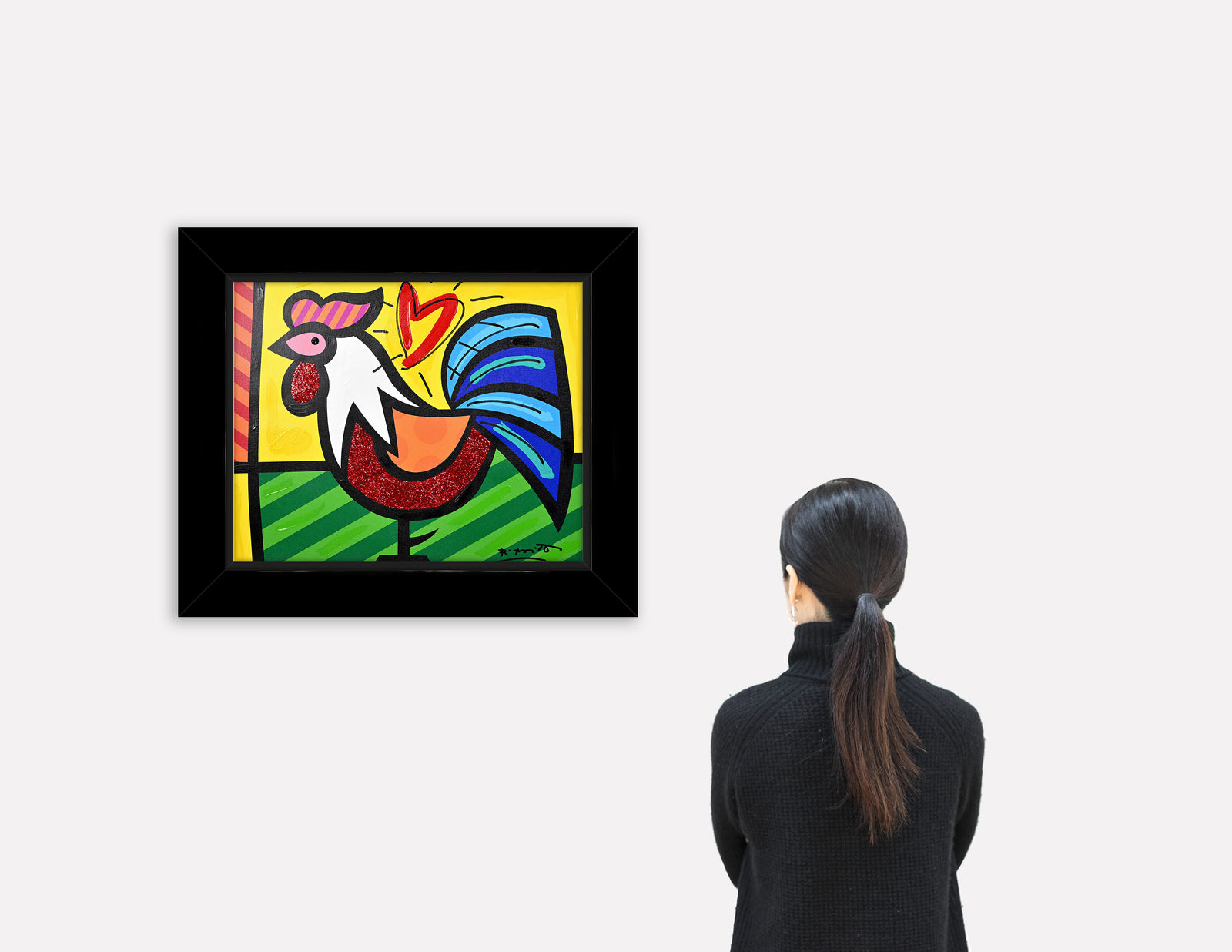 Rooster - Mixed Media Original