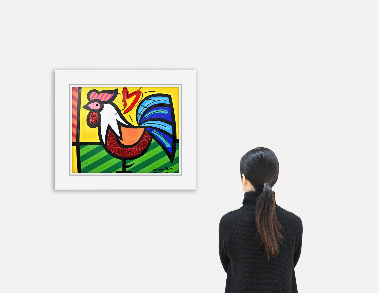 Rooster - Mixed Media Original