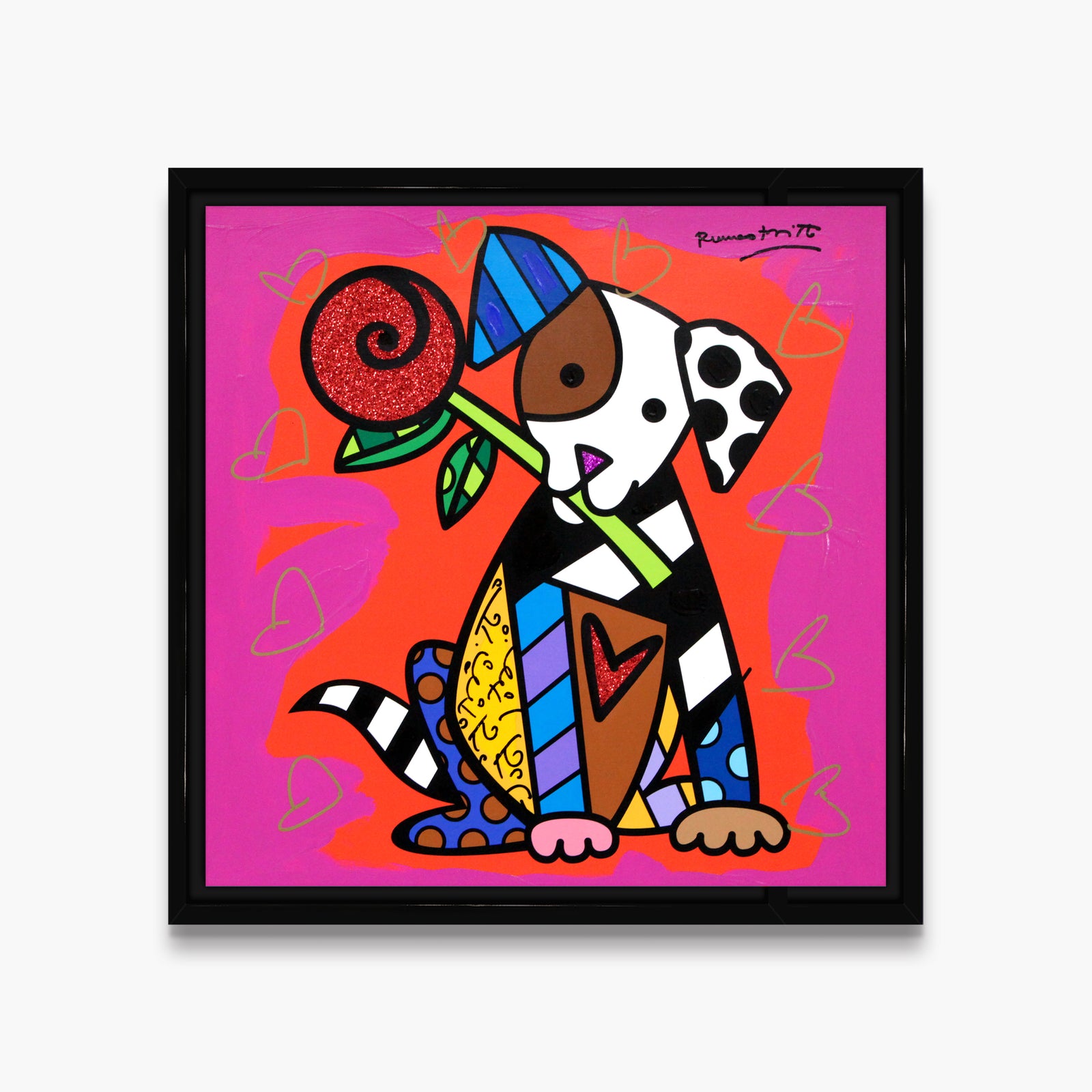 Puppy Love - Mixed Media Original