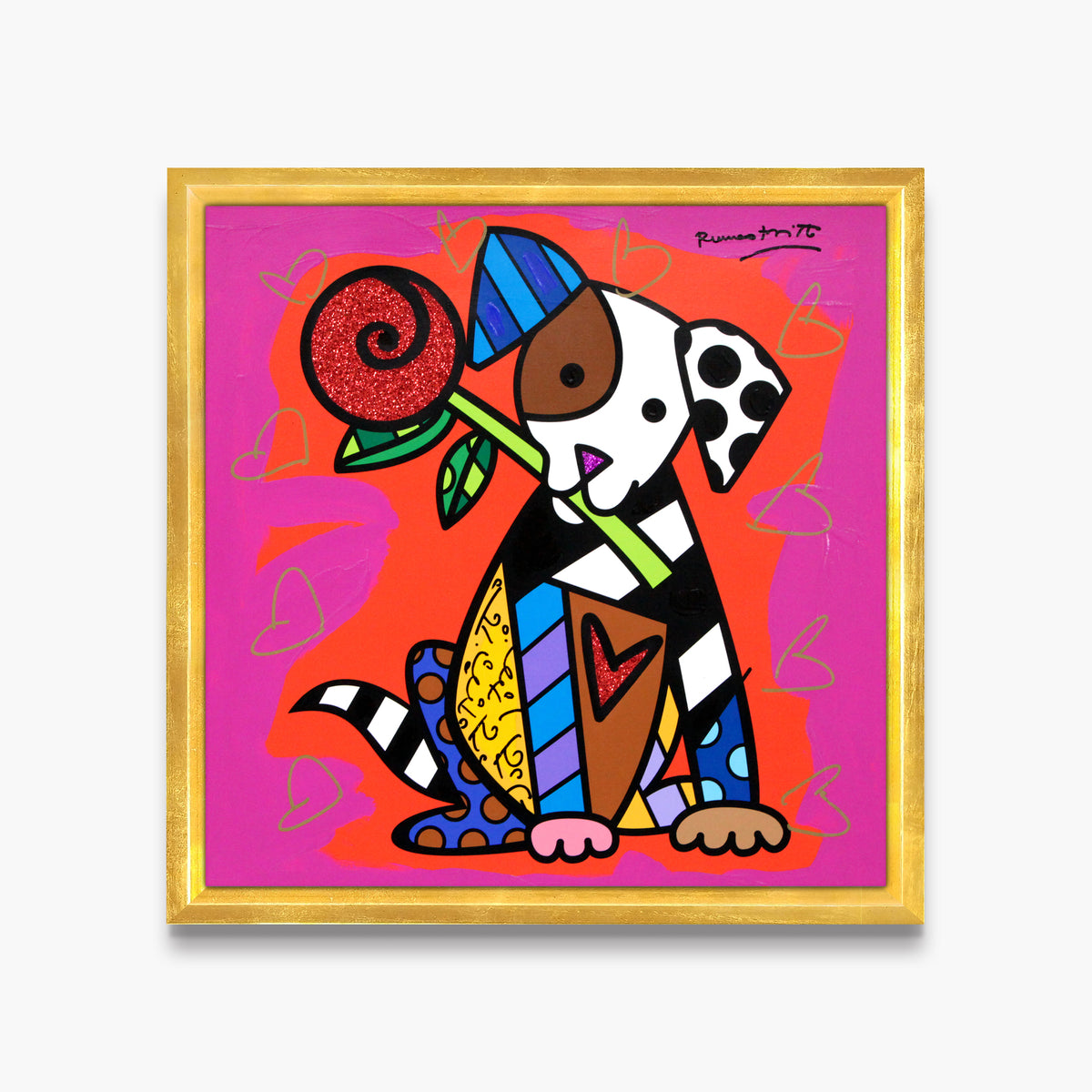 Puppy Love - Mixed Media Original
