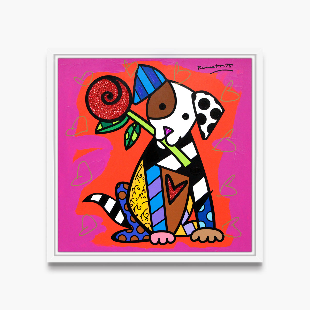 Puppy Love - Mixed Media Original