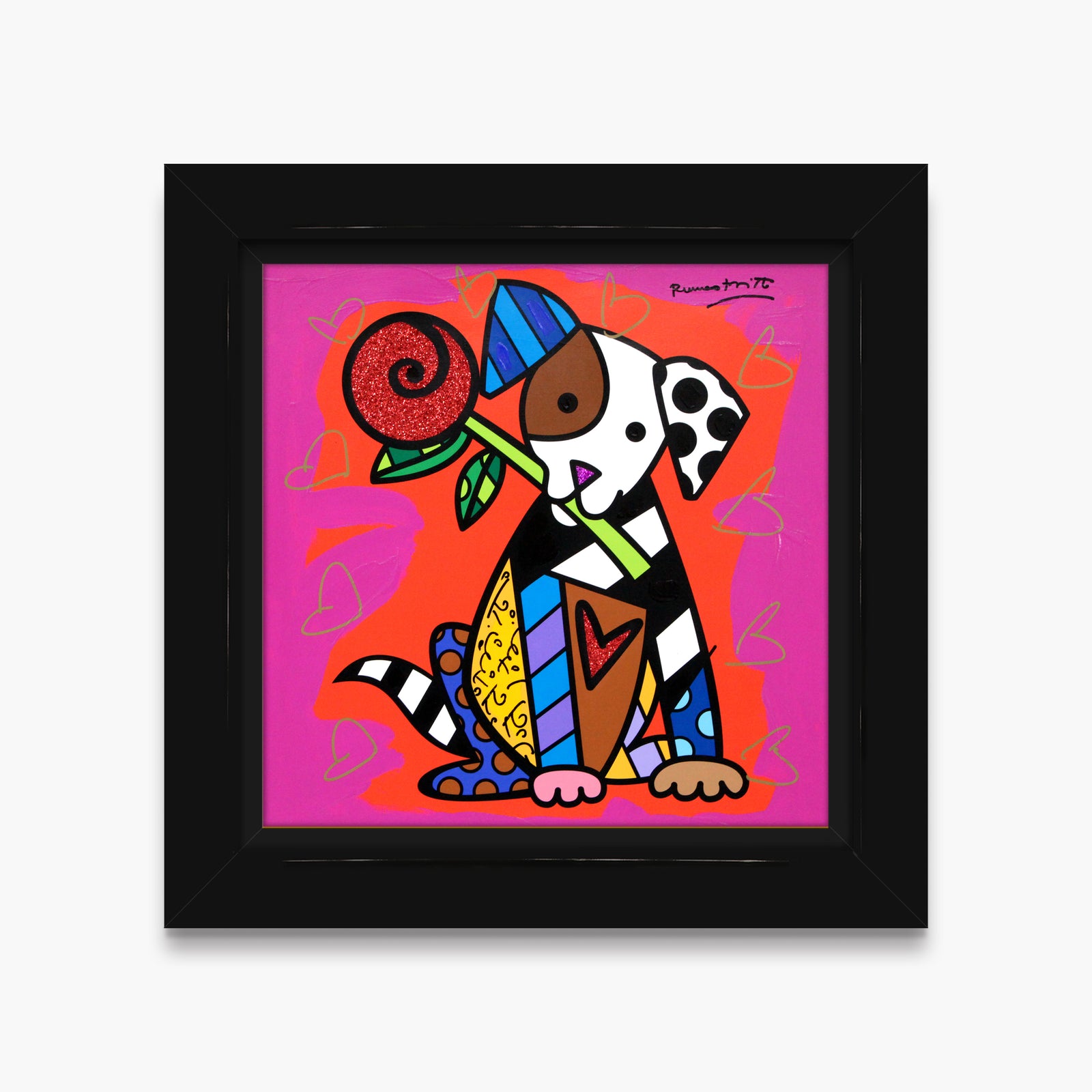 Puppy Love - Mixed Media Original