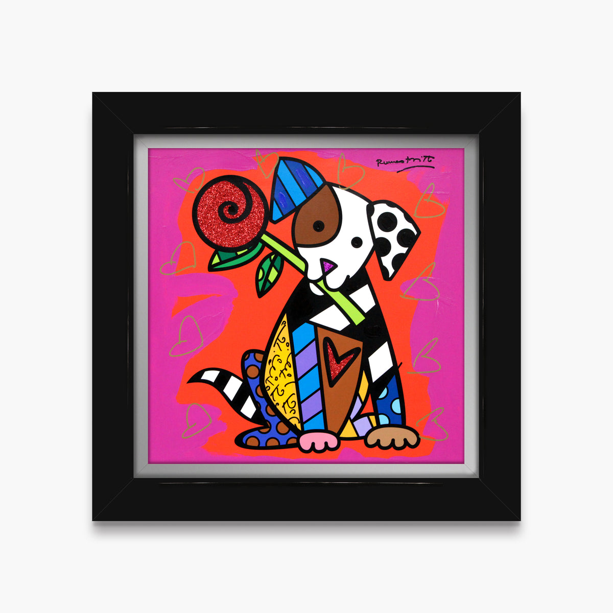 Puppy Love - Mixed Media Original