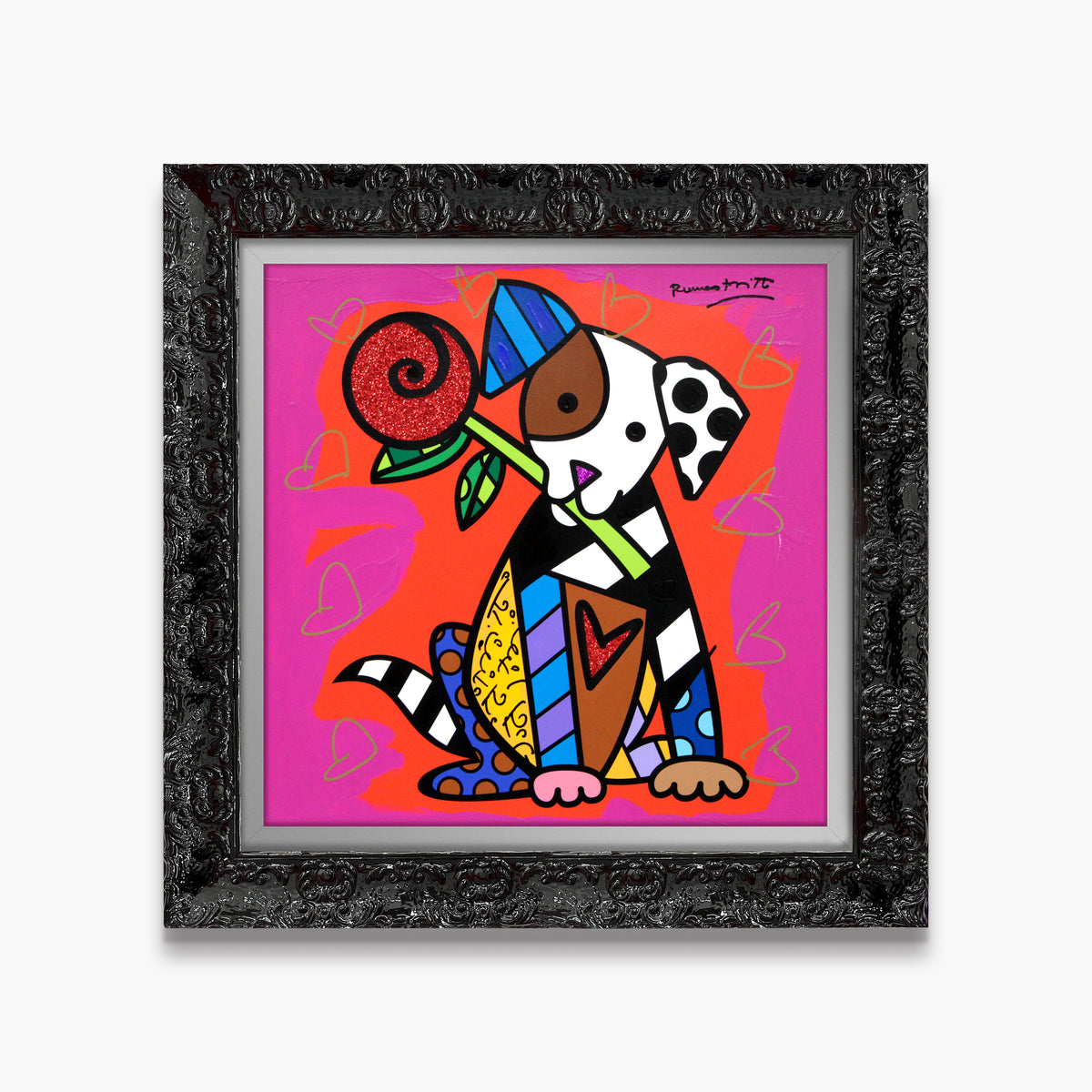 Puppy Love - Mixed Media Original