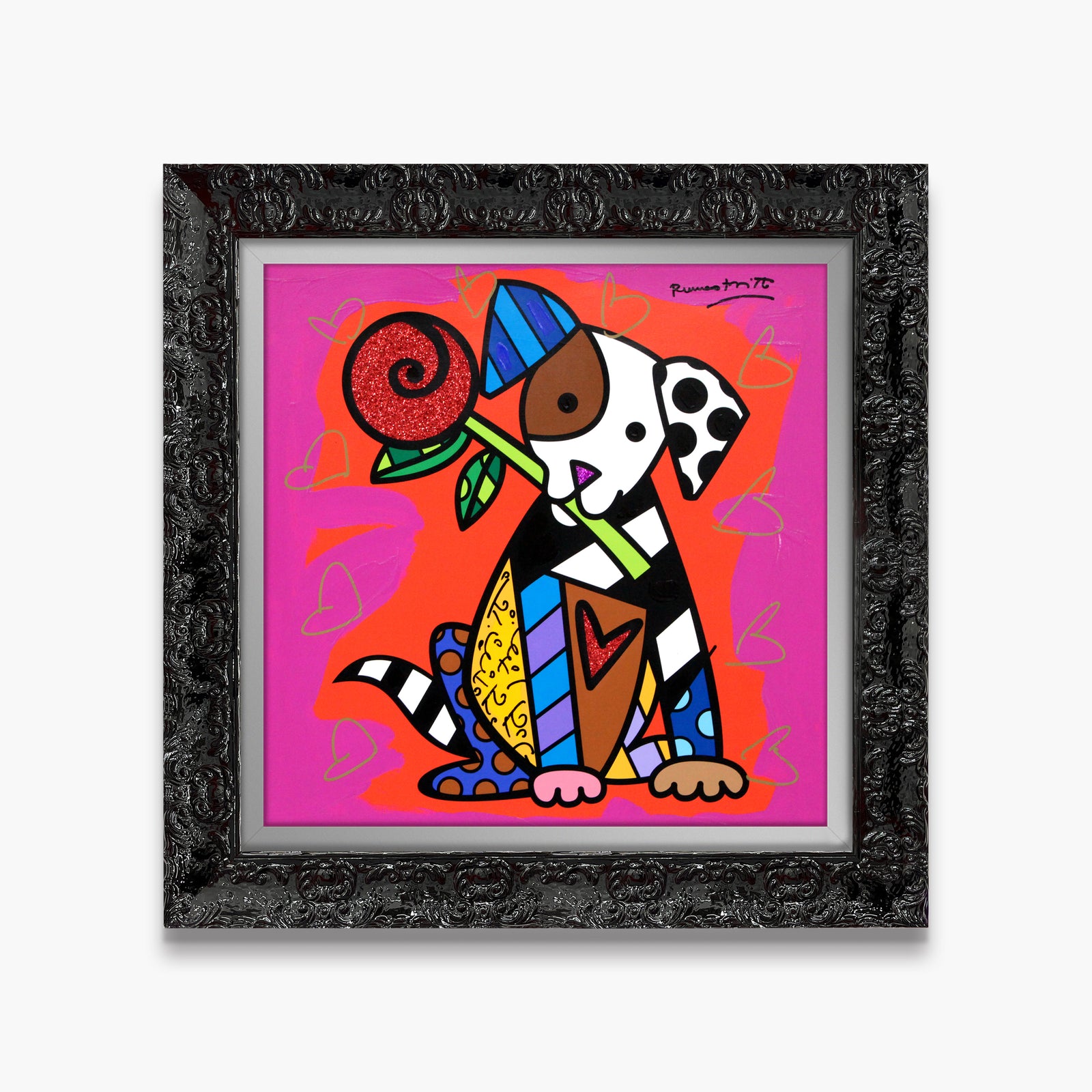 Puppy Love - Mixed Media Original