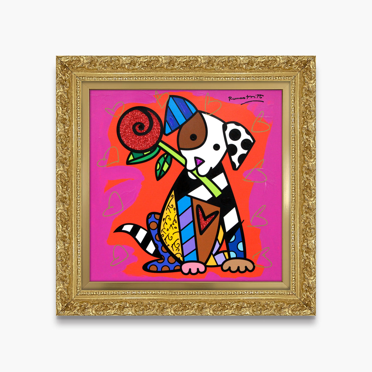 Puppy Love - Mixed Media Original