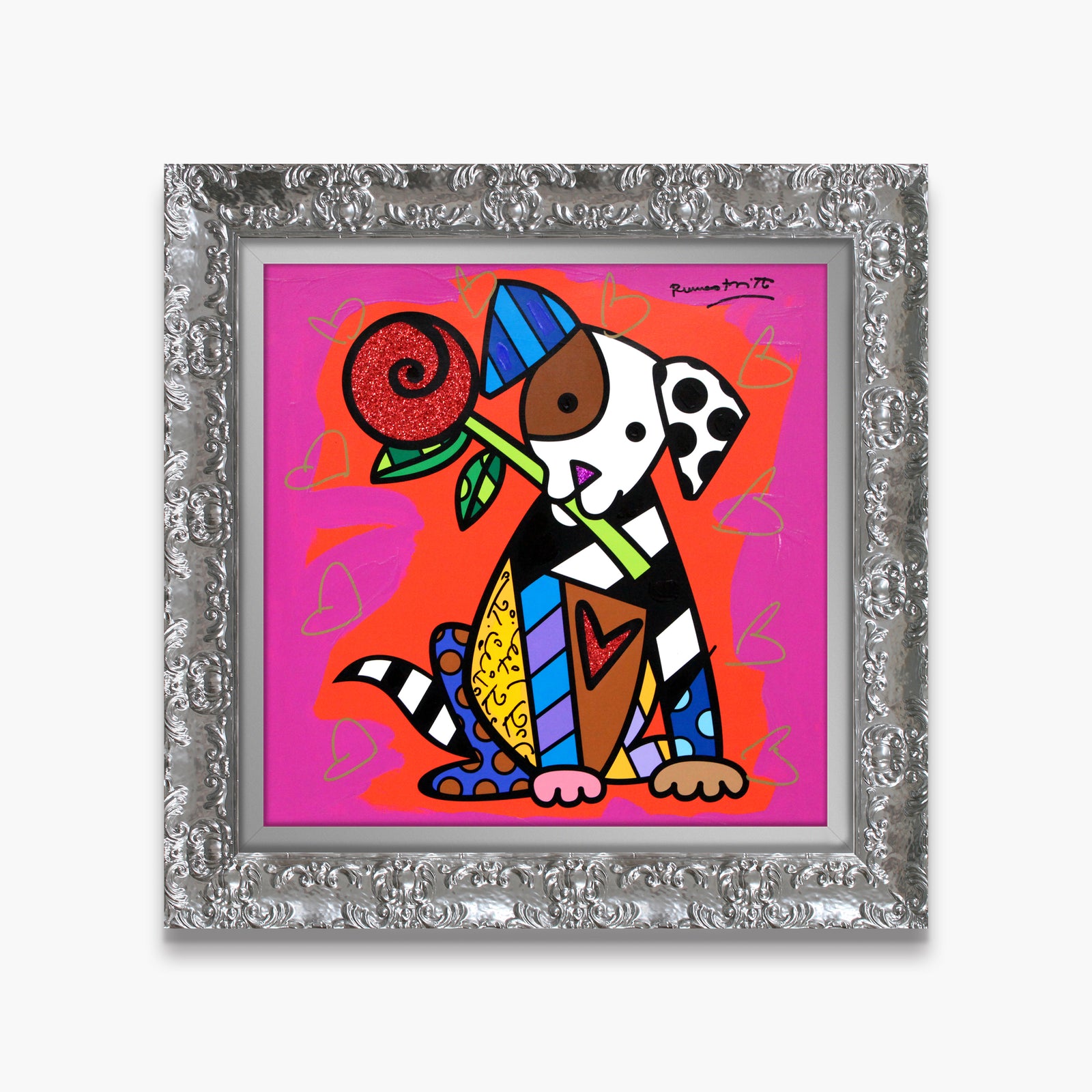 Puppy Love - Mixed Media Original