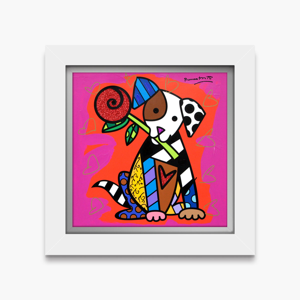 Puppy Love - Mixed Media Original