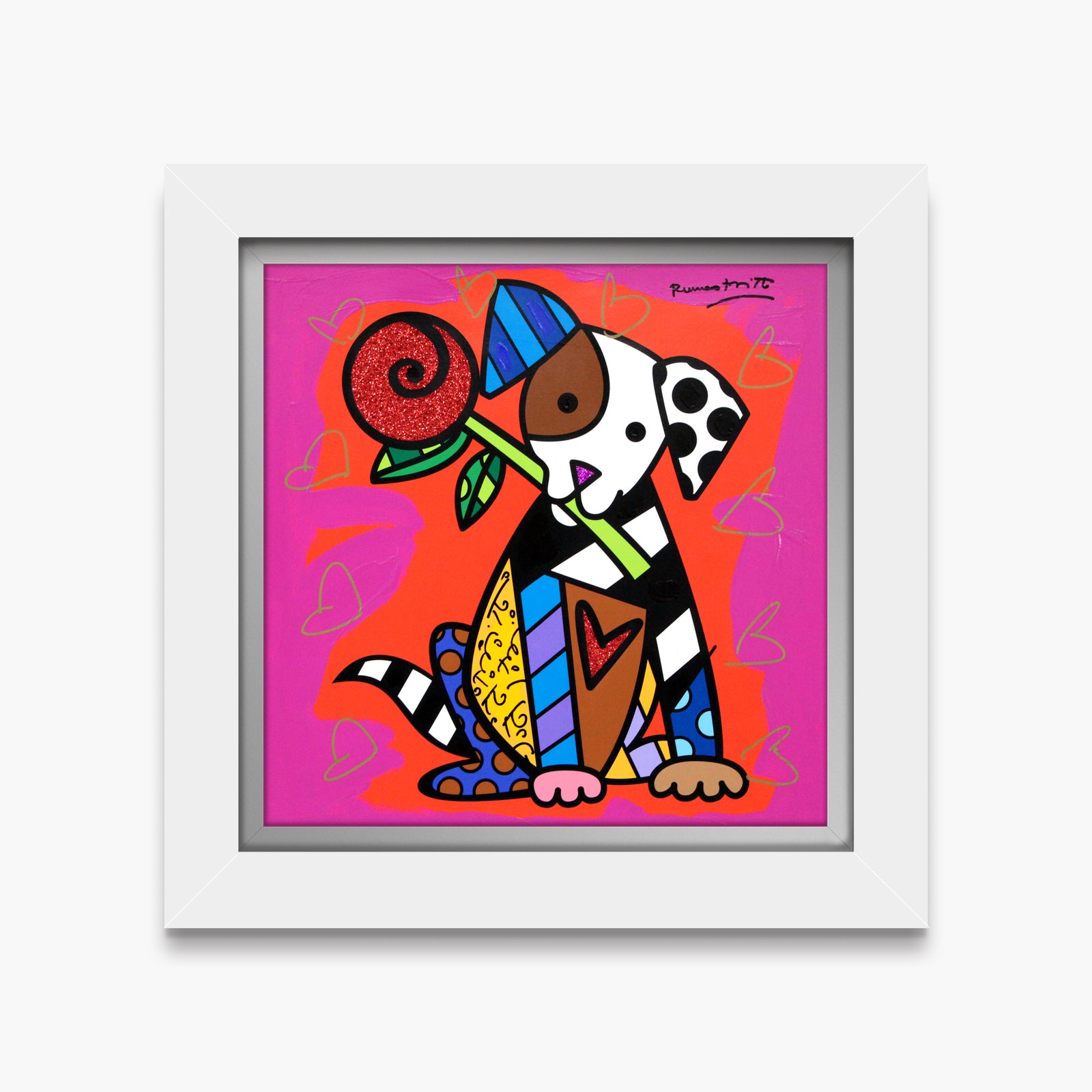 Puppy Love - Mixed Media Original