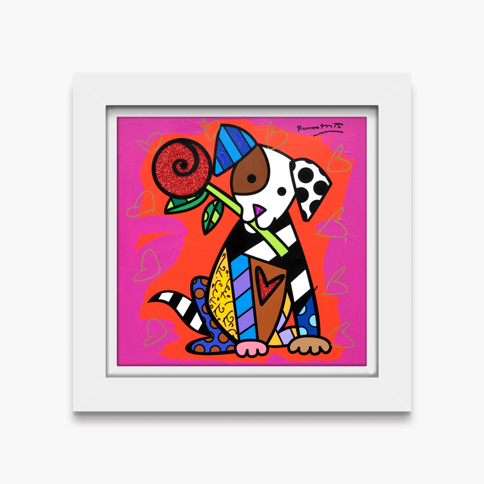 Puppy Love - Mixed Media Original