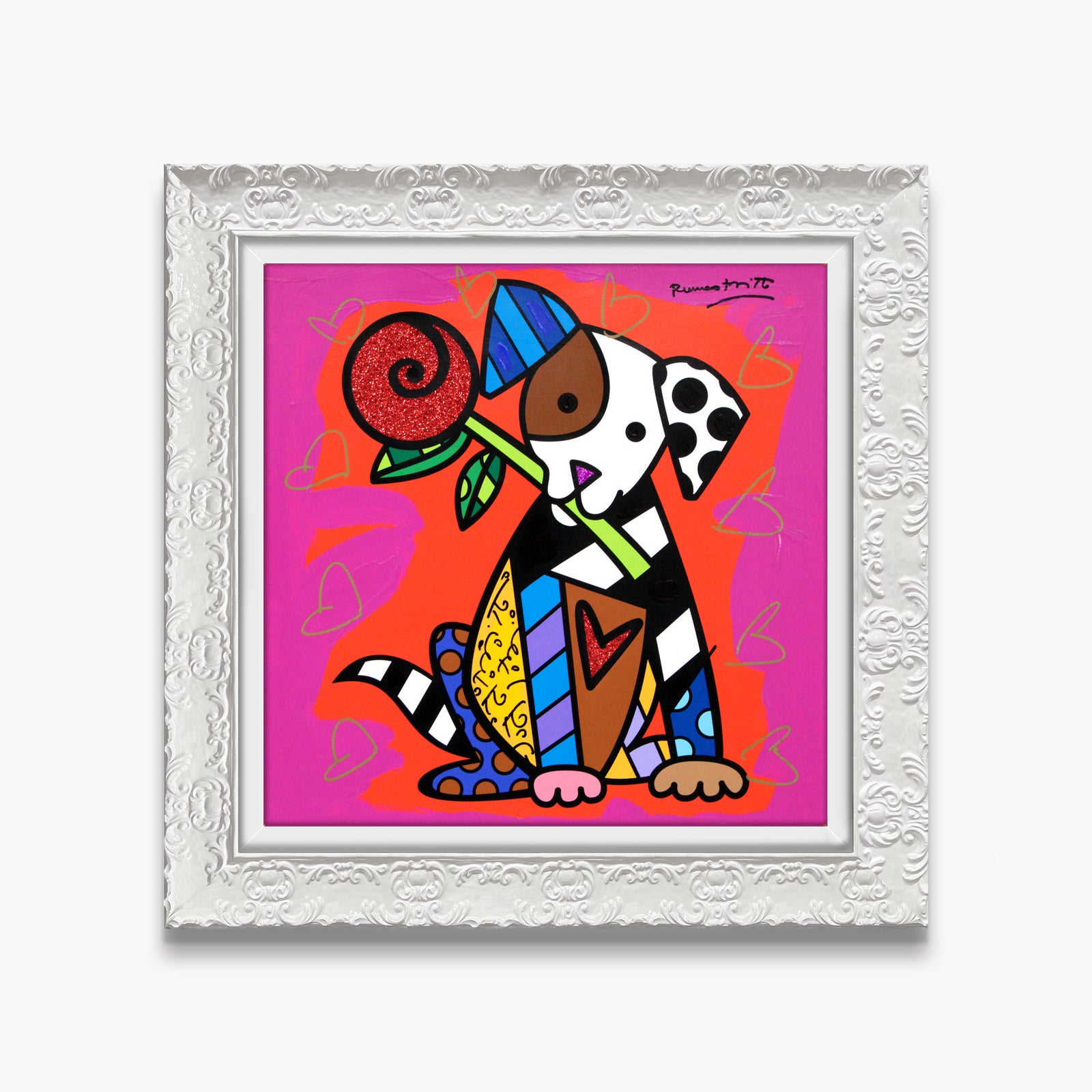 Puppy Love - Mixed Media Original