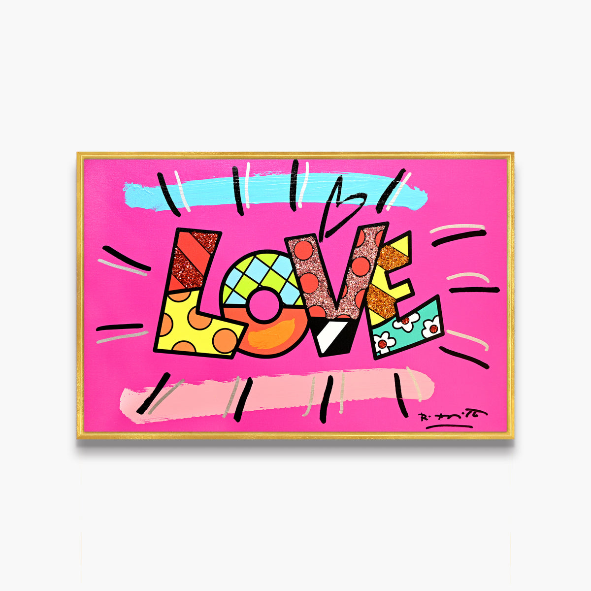 Love (Word) - Mixed Media Original