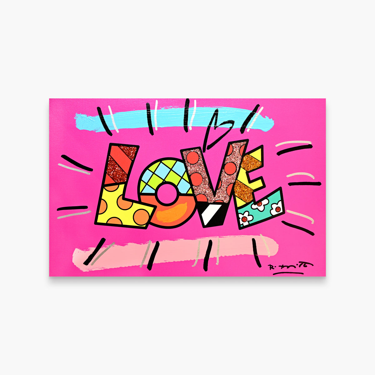 Love (Word) - Mixed Media Original