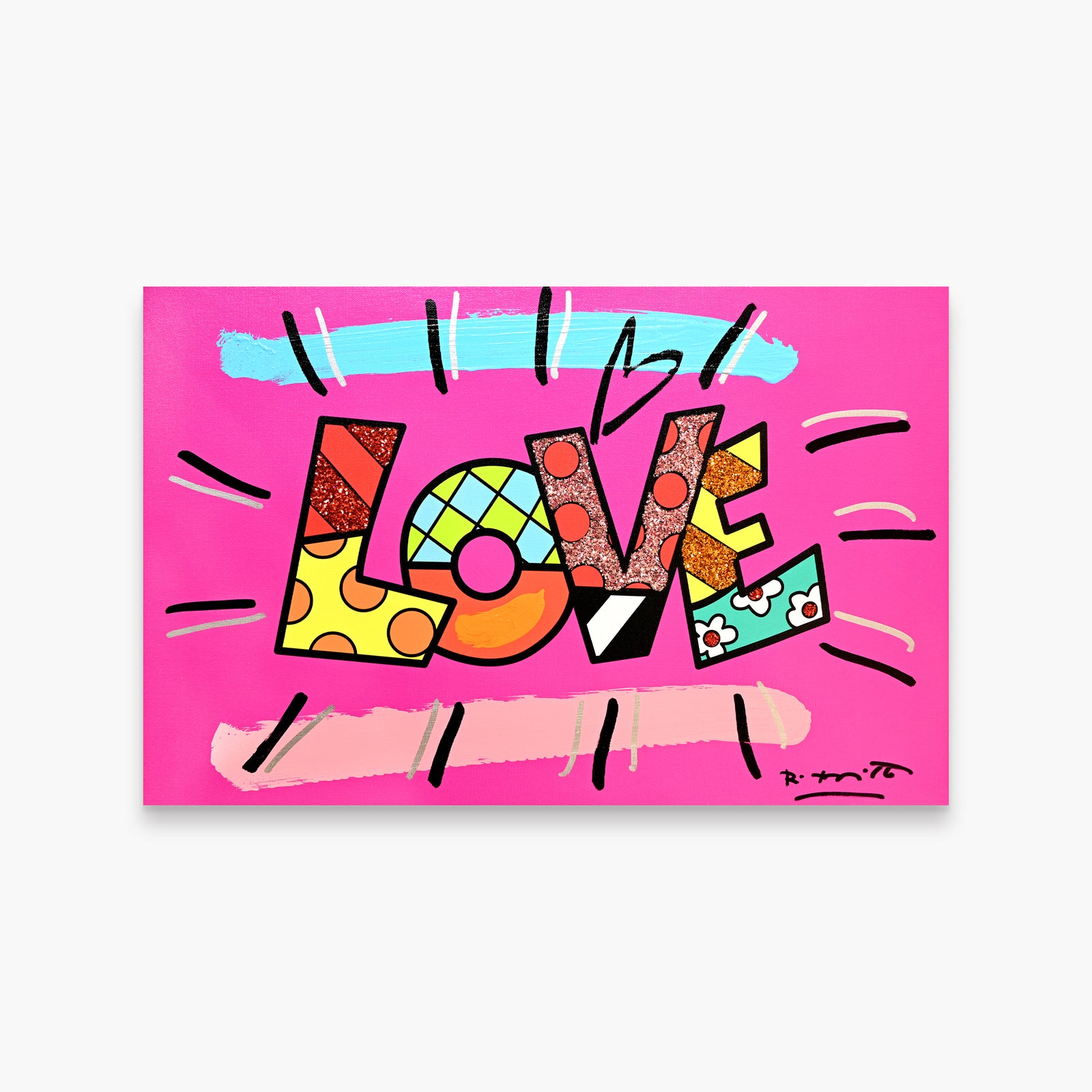 Love (Word) - Mixed Media Original