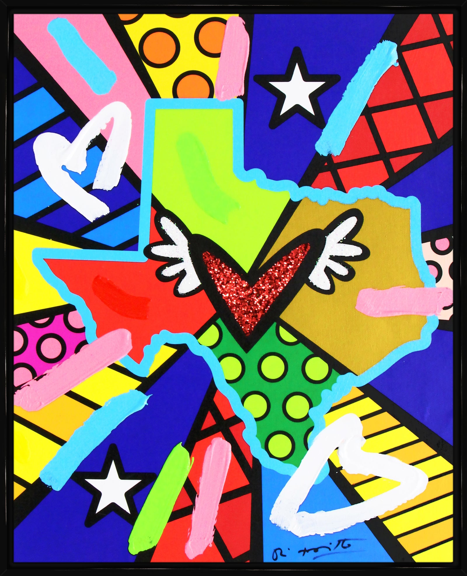 Love Texas - Mixed Media Original