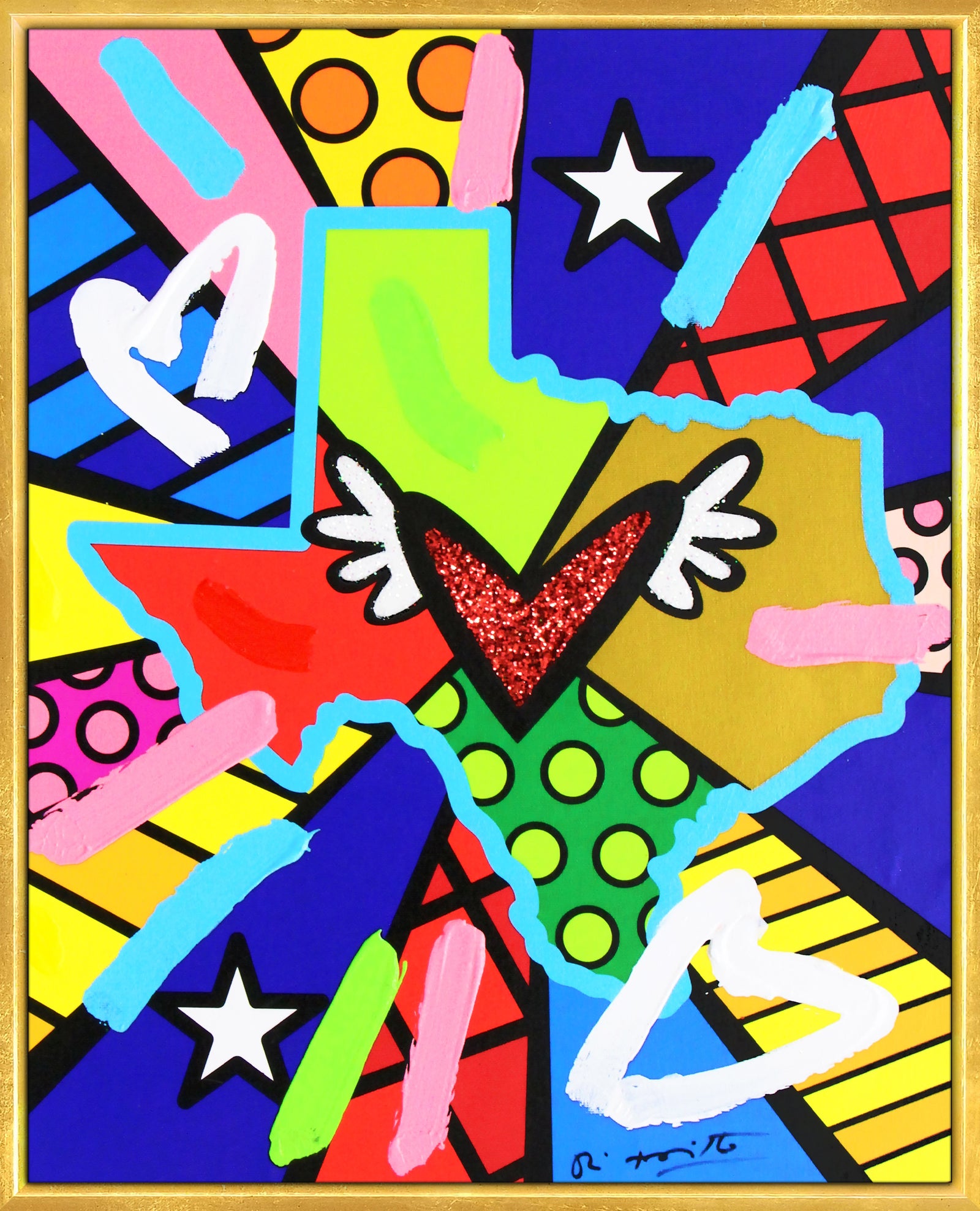 Love Texas - Mixed Media Original