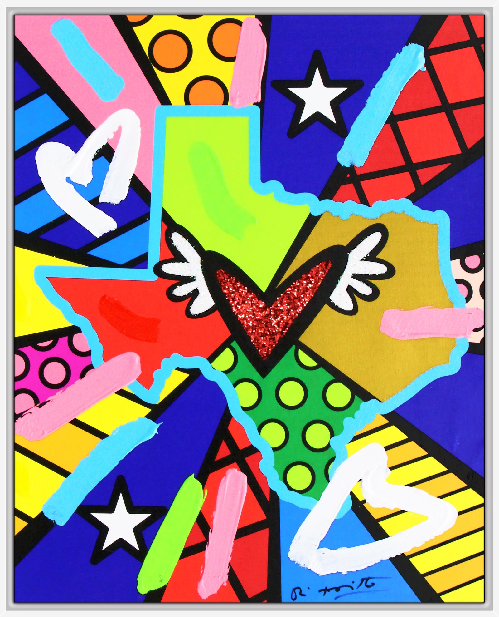 Love Texas - Mixed Media Original