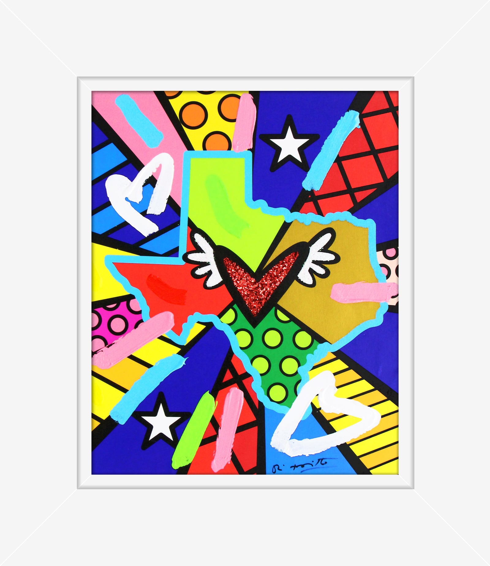 Love Texas - Mixed Media Original