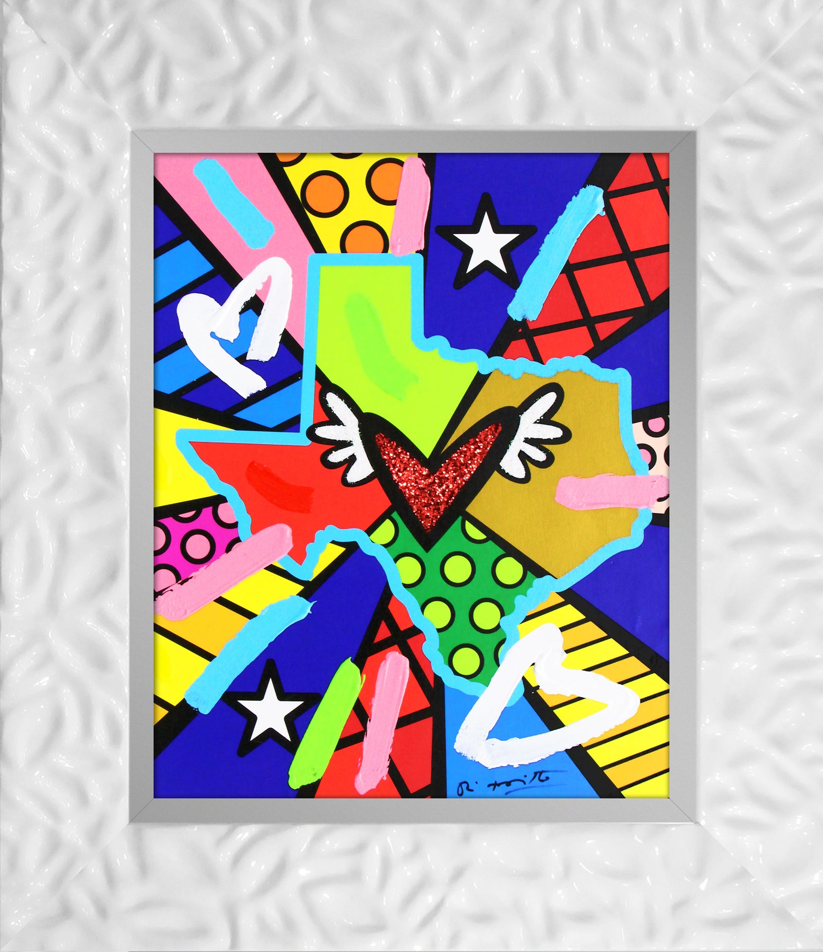 Love Texas - Mixed Media Original