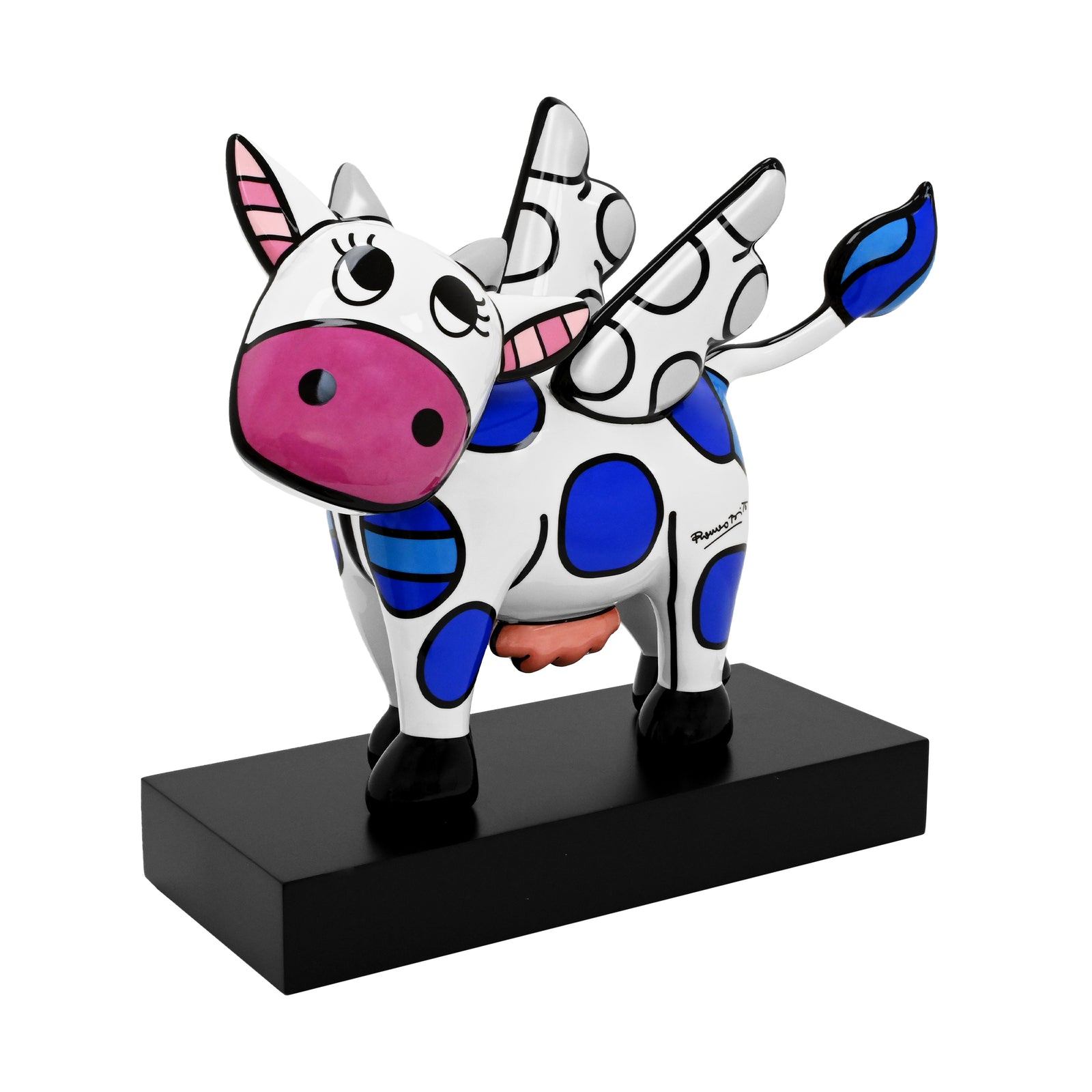 Flying Cow Large - Britto Fine Porcelain Collectible