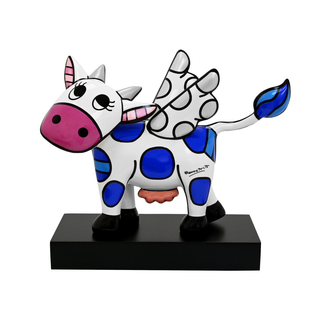 Flying Cow Large - Britto Fine Porcelain Collectible