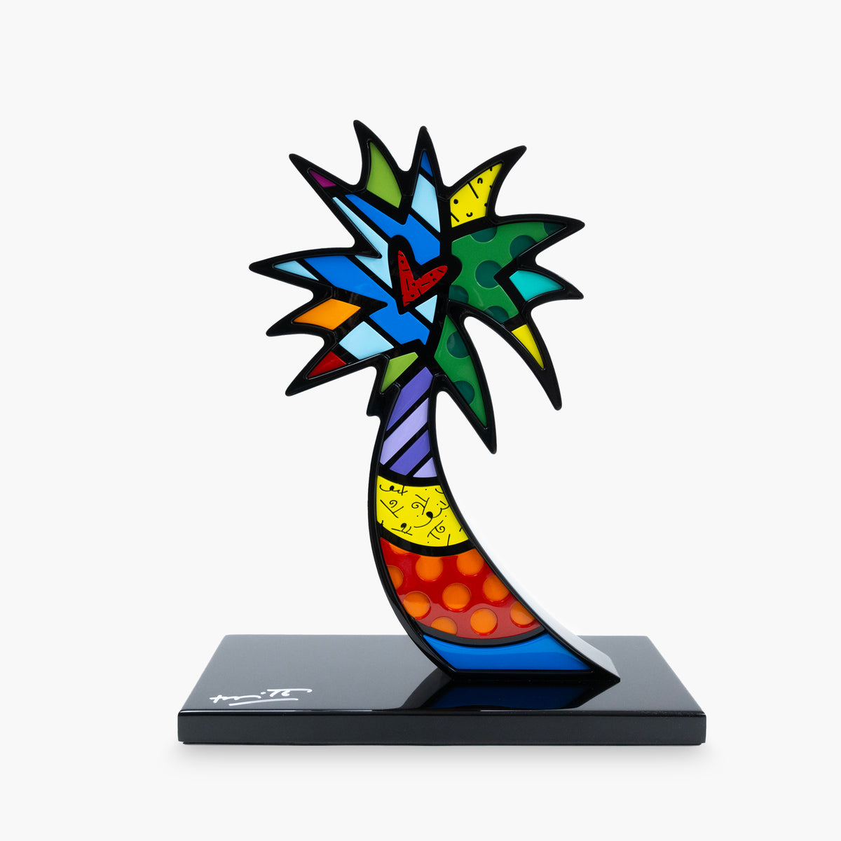 Romero Britto paradise limited edition sculpture  colorful pop art design