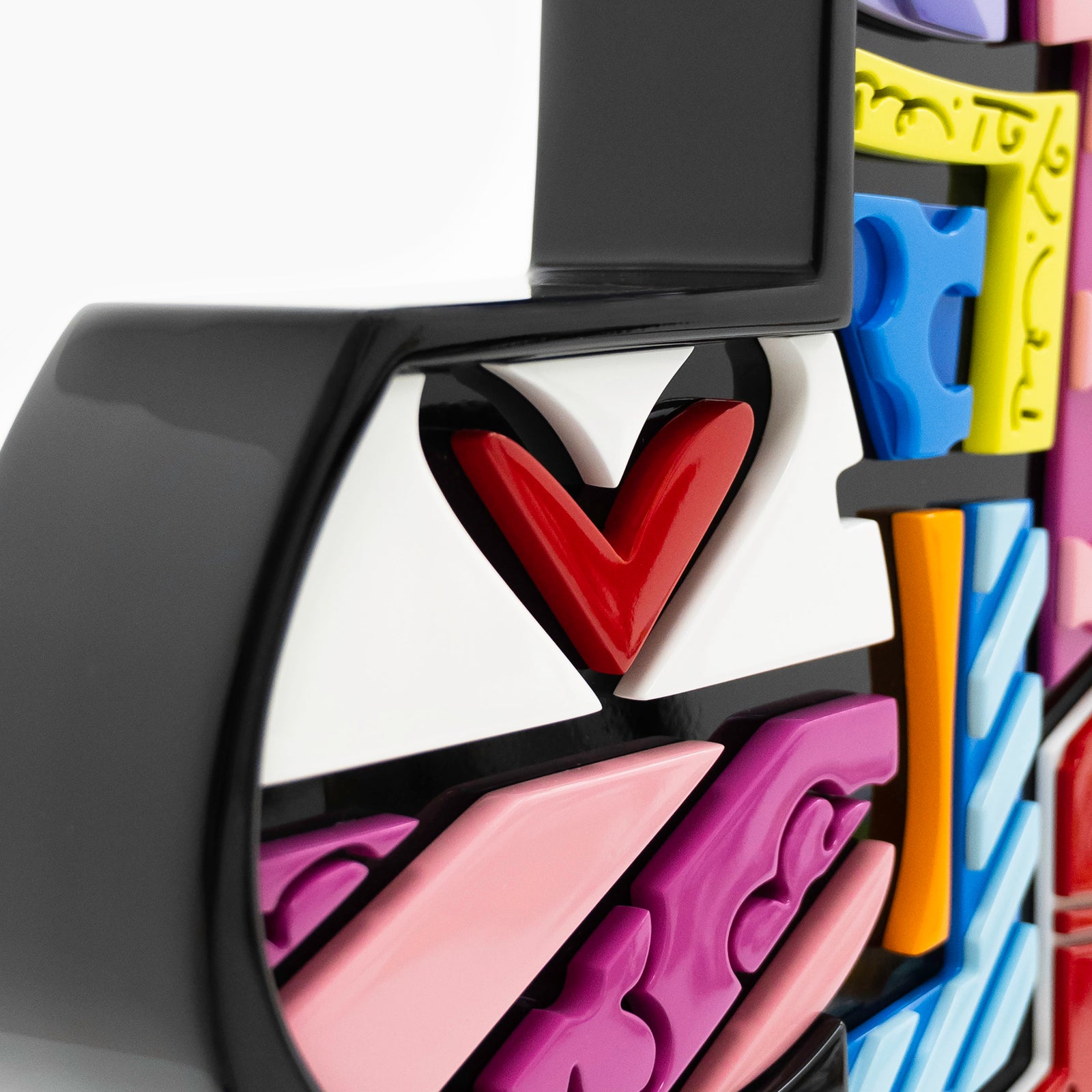 Wine Bottle & Wine Glass (Black Base) - Limited Edition Sculpture