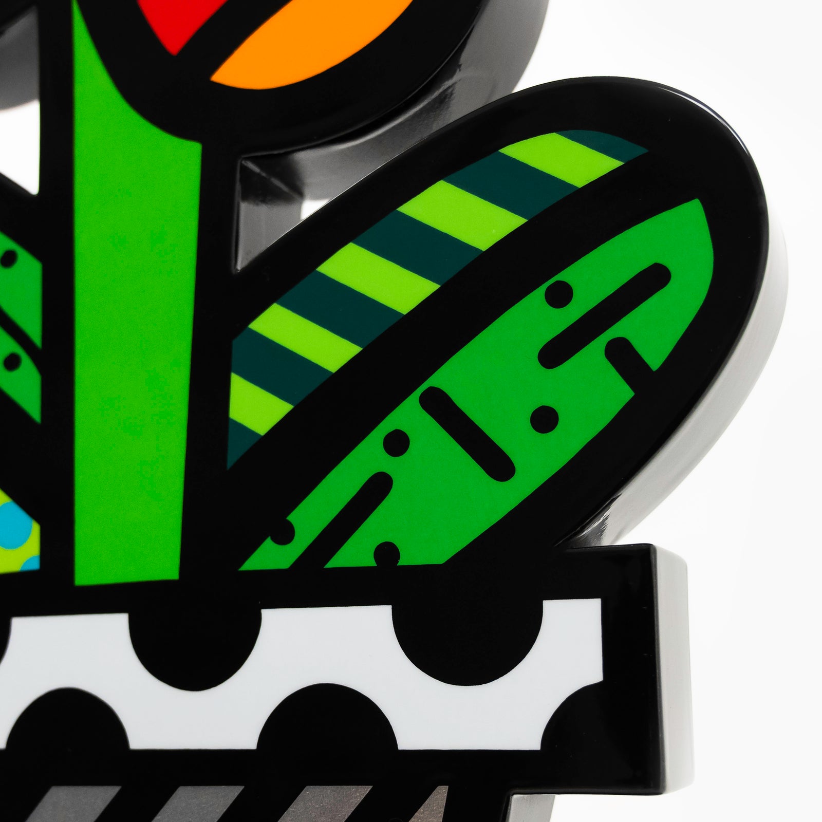 Flower Pot (Black Base) - Limited Edition Sculpture