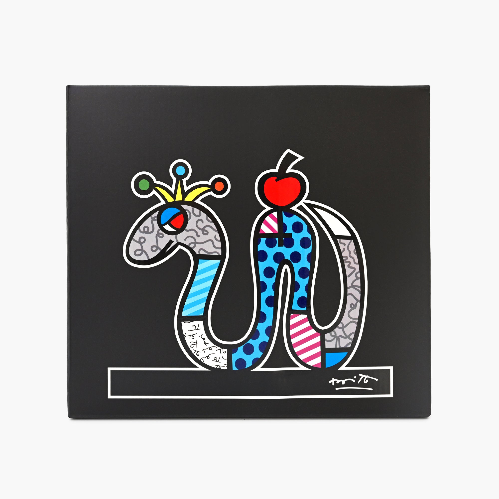 限定版 TRiNiDAD undisputed LIMITED ROMERO Snake (Black Base) Fine Art Sculpture – Limited Edition Hand