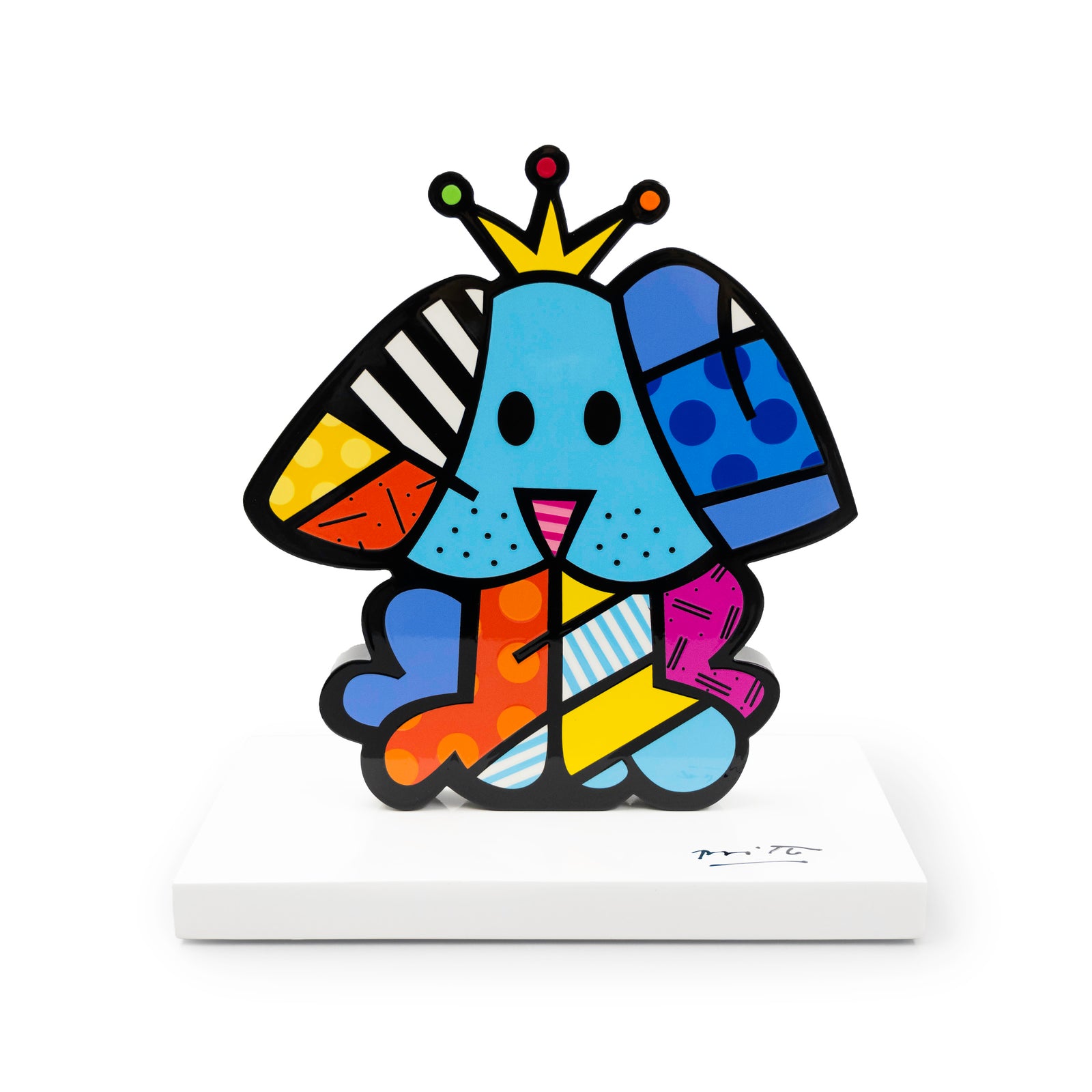 Royalty Dog (White Base) - Limited Edition Sculpture