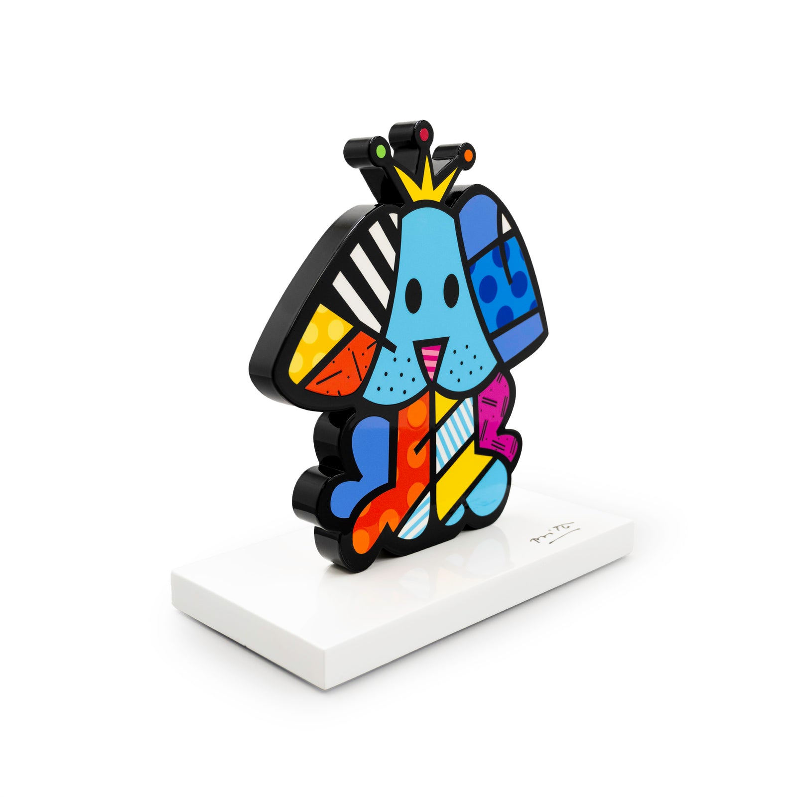 Royalty Dog (White Base) - Limited Edition Sculpture
