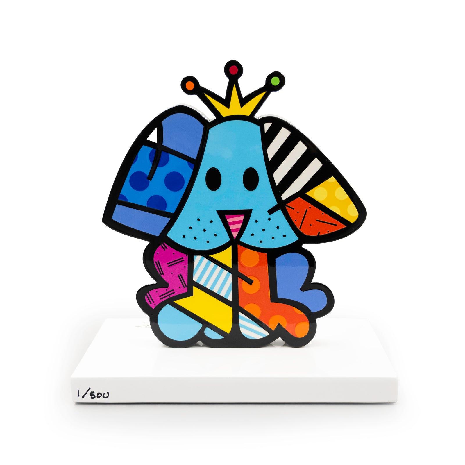 Royalty Dog (White Base) - Limited Edition Sculpture