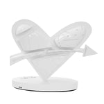 HEART WITH ARROW (WHITE) - Limited Edition Sculpture