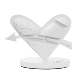 HEART WITH ARROW (WHITE) - Limited Edition Sculpture
