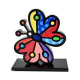 BUTTERFLY - Black Base - Wood Sculpture