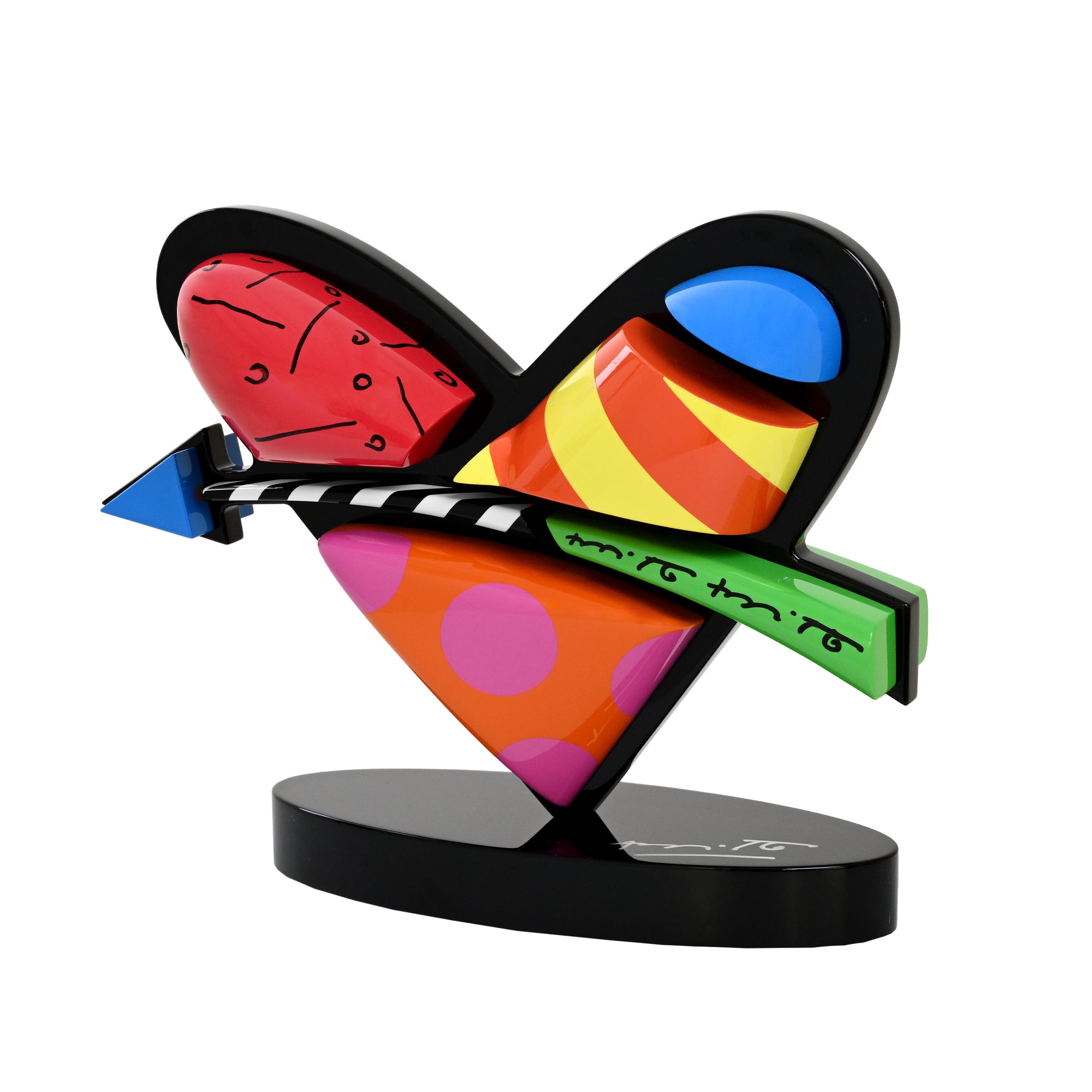 Heart With Arrow Fine Art Sculpture – Limited Edition Hand Signed