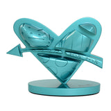 HEART WITH ARROW (TEAL) - Limited Edition Sculpture