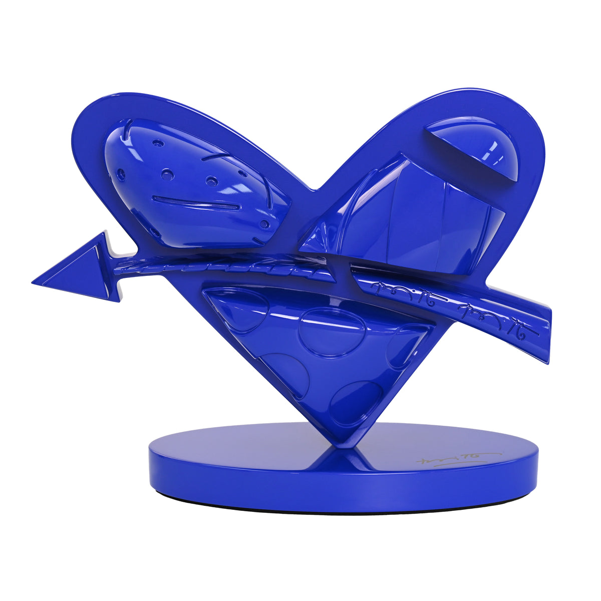 Heart With Arrow (Blue) - Limited Edition Sculpture