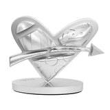 HEART WITH ARROW (SILVER) - Limited Edition Sculpture