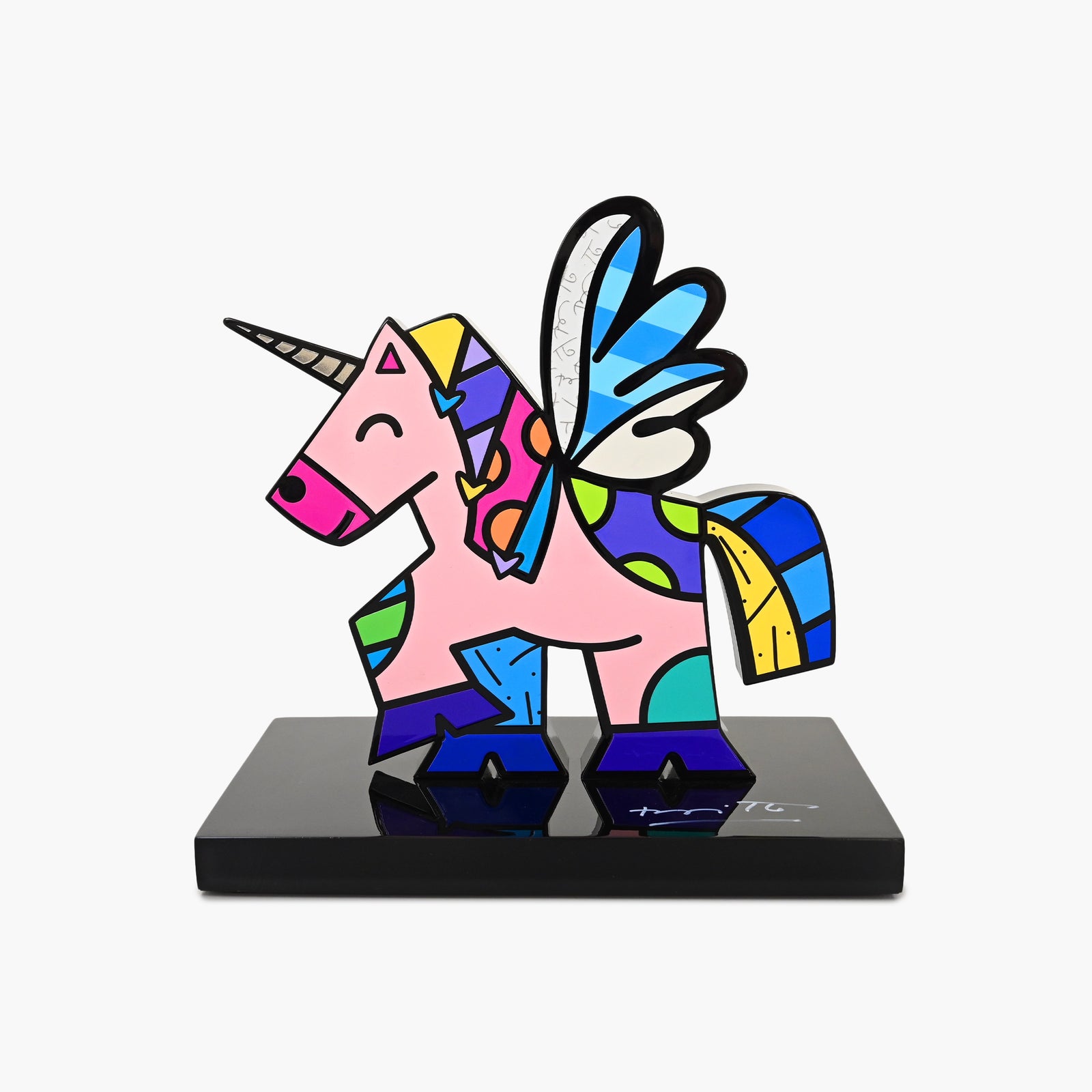 Unicorn Fine Art Sculpture – Hand Signed Limited Edition by Romero Britto
