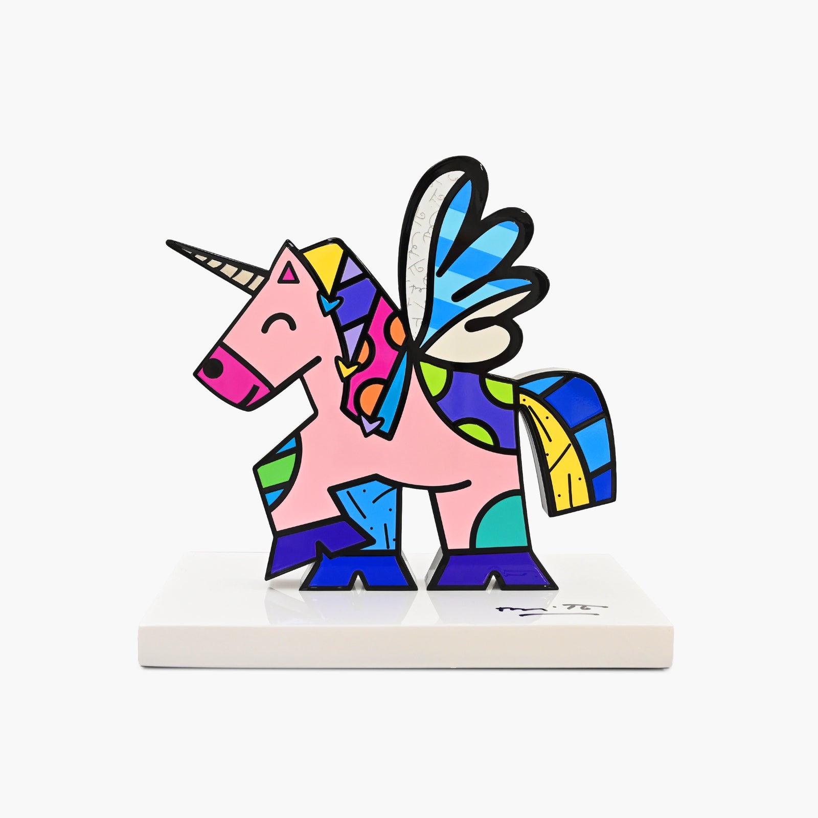 Unicorn Fine Art Sculpture – Hand Signed Limited Edition by Romero Britto