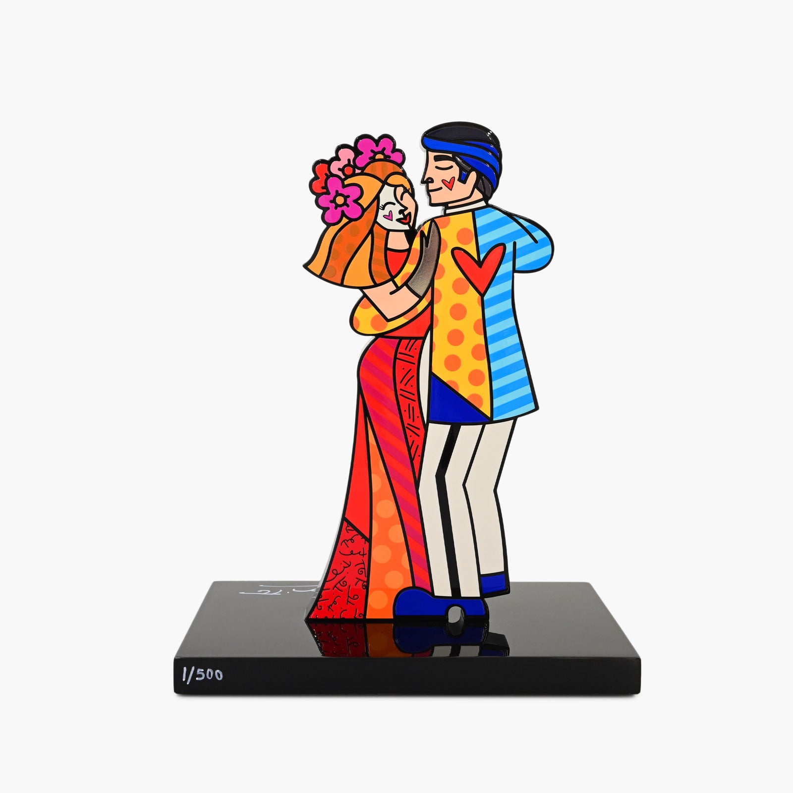 Love Is Love Fine Art Sculpture – Hand Signed Limited Edition by Romero Britto