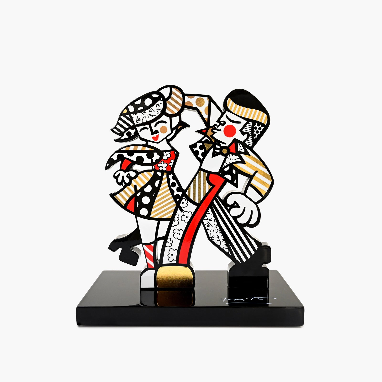 Lets Dance Fine Art Sculpture – Hand Signed Limited Edition by Romero Britto