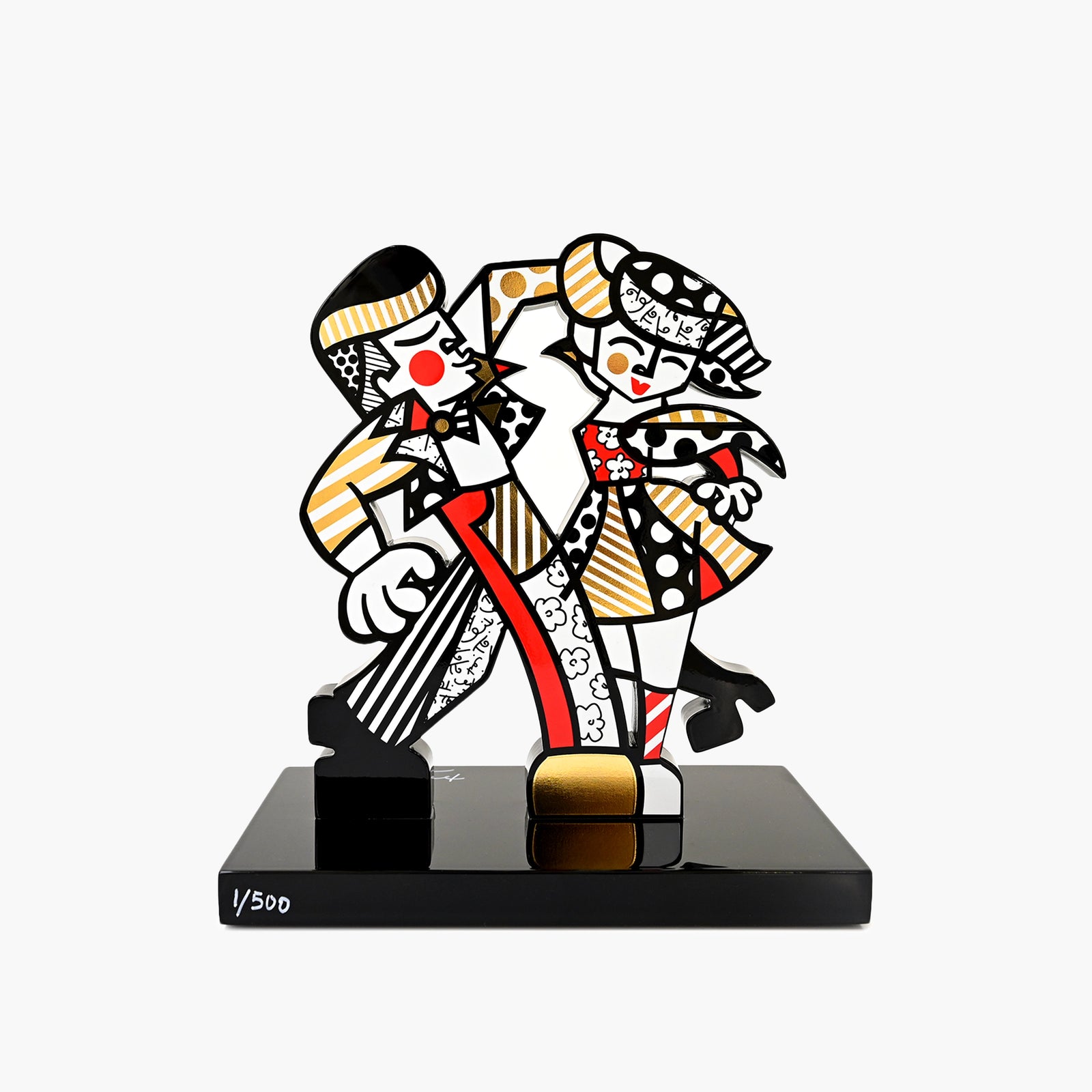 Lets Dance Fine Art Sculpture – Hand Signed Limited Edition by Romero Britto
