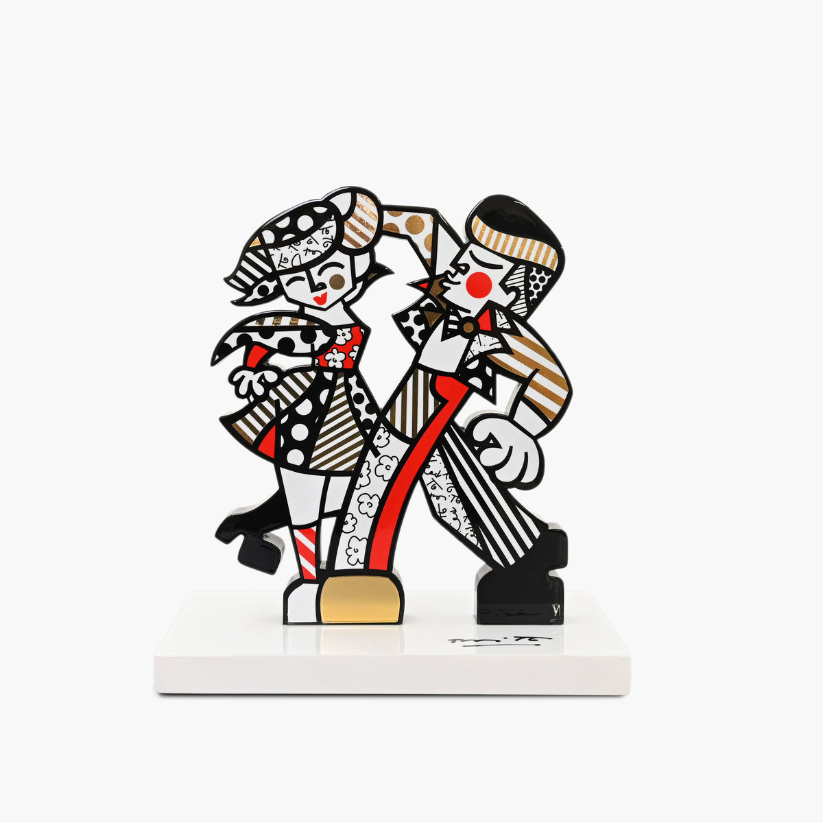 Lets Dance Fine Art Sculpture – Hand Signed Limited Edition by Romero Britto