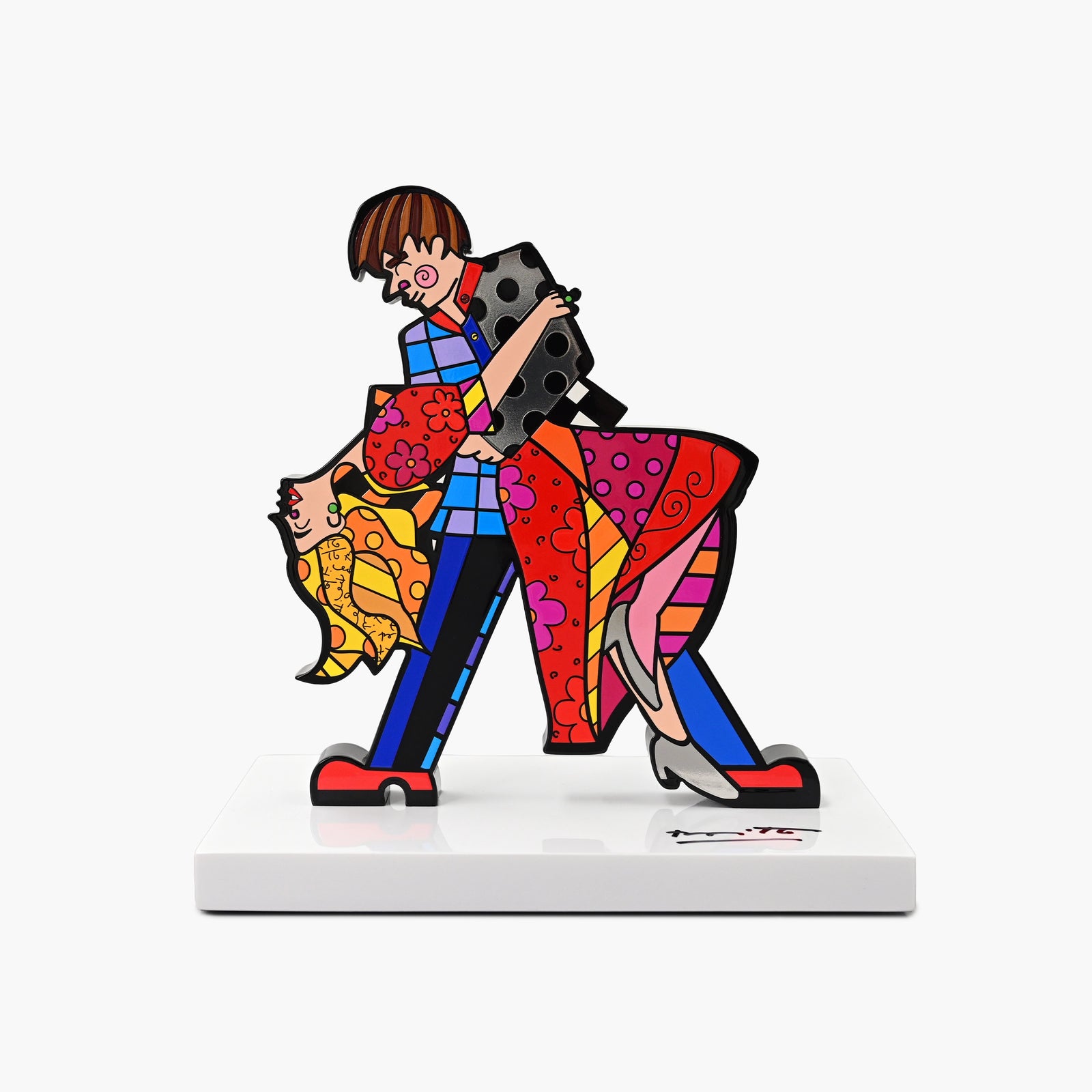 True Love Fine Art Sculpture – Hand Signed Limited Edition by Romero Britto