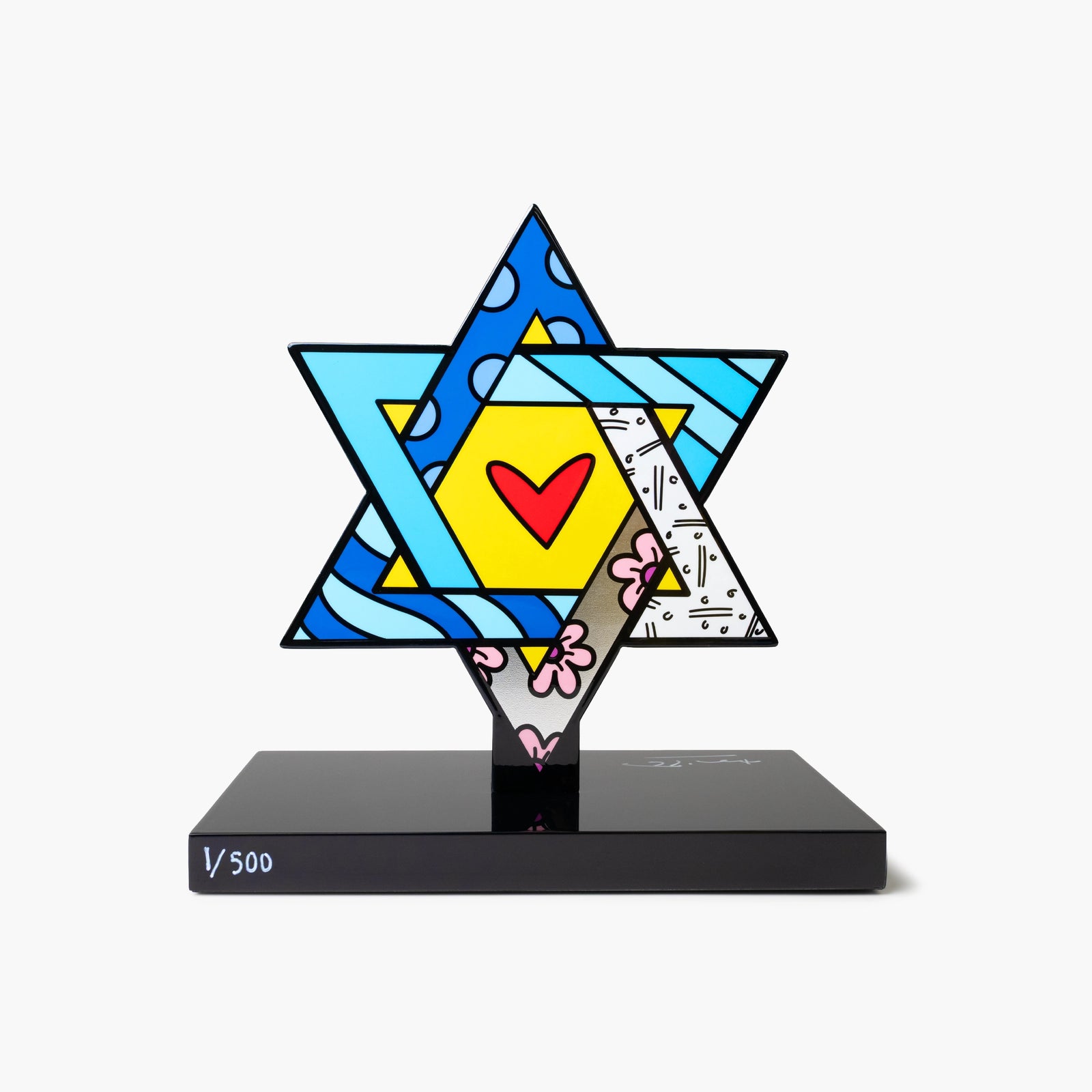 Star Of David (Black Base) - Limited Edition Sculpture