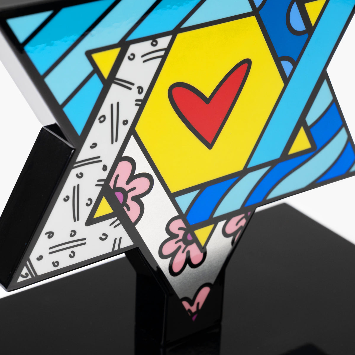 Star Of David (Black Base) - Limited Edition Sculpture
