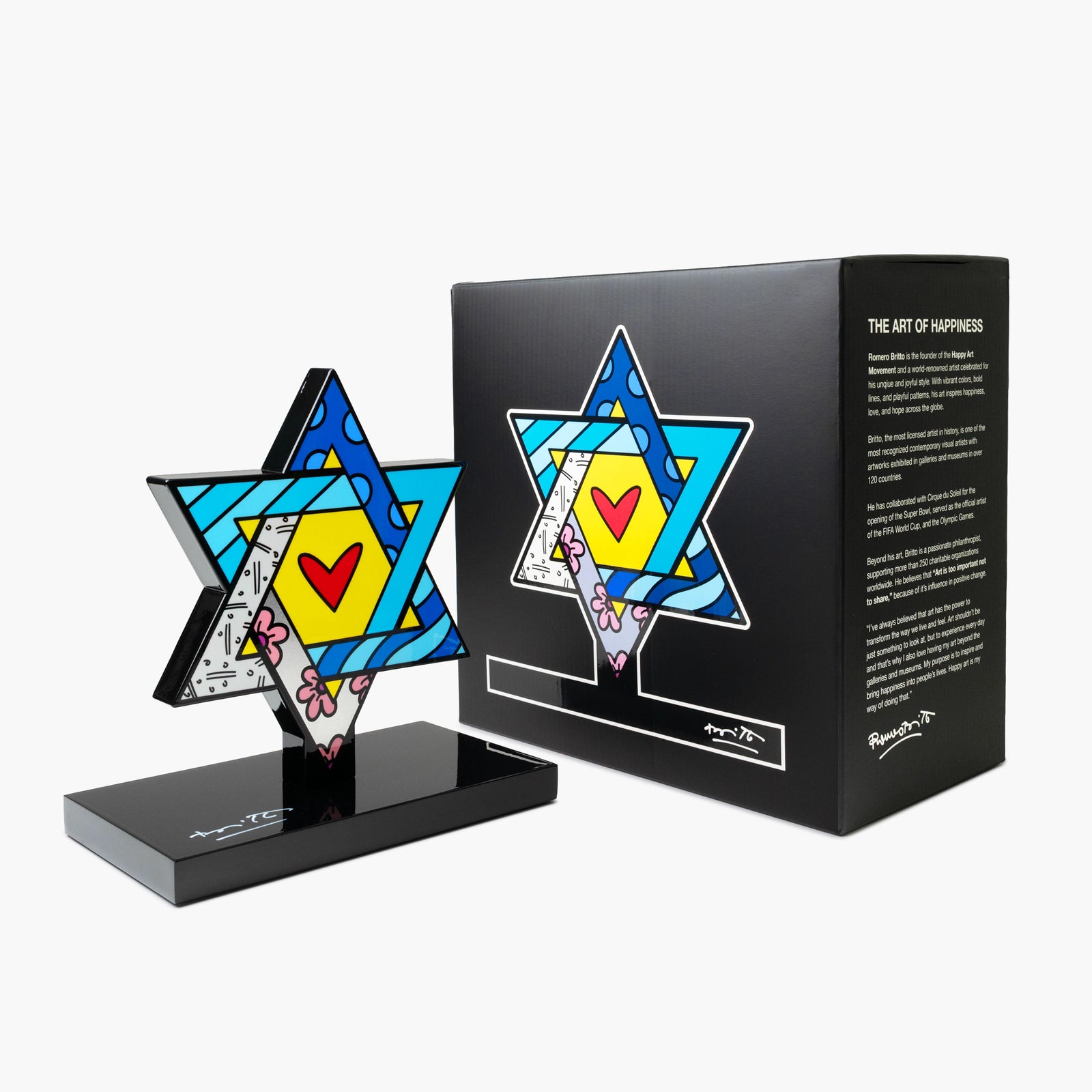 Star Of David (Black Base) - Limited Edition Sculpture