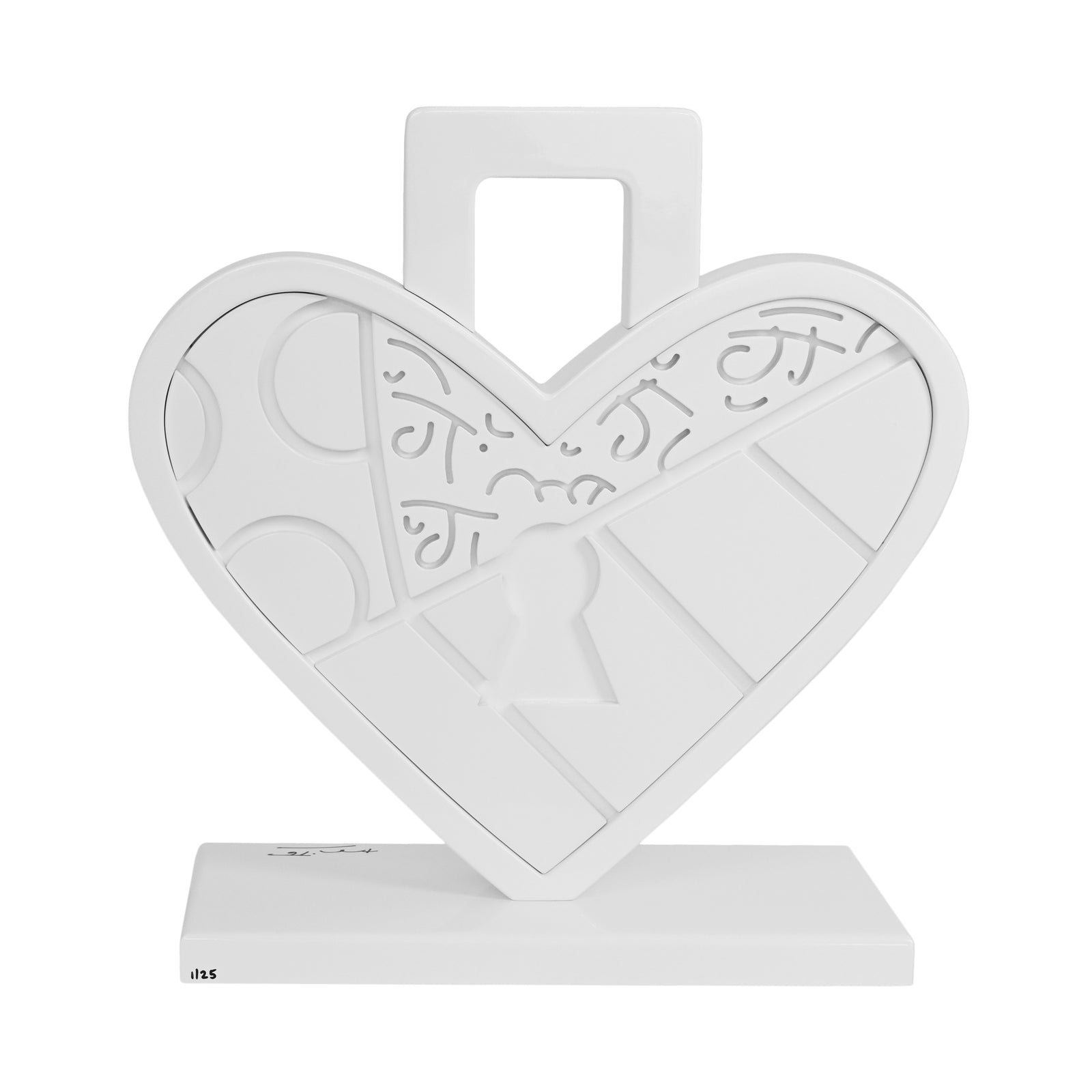 Lock Of Love (White) - Limited Edition Sculpture